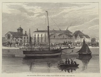 Den boykottede Smack Wave, under politibeskyttelse i Cork